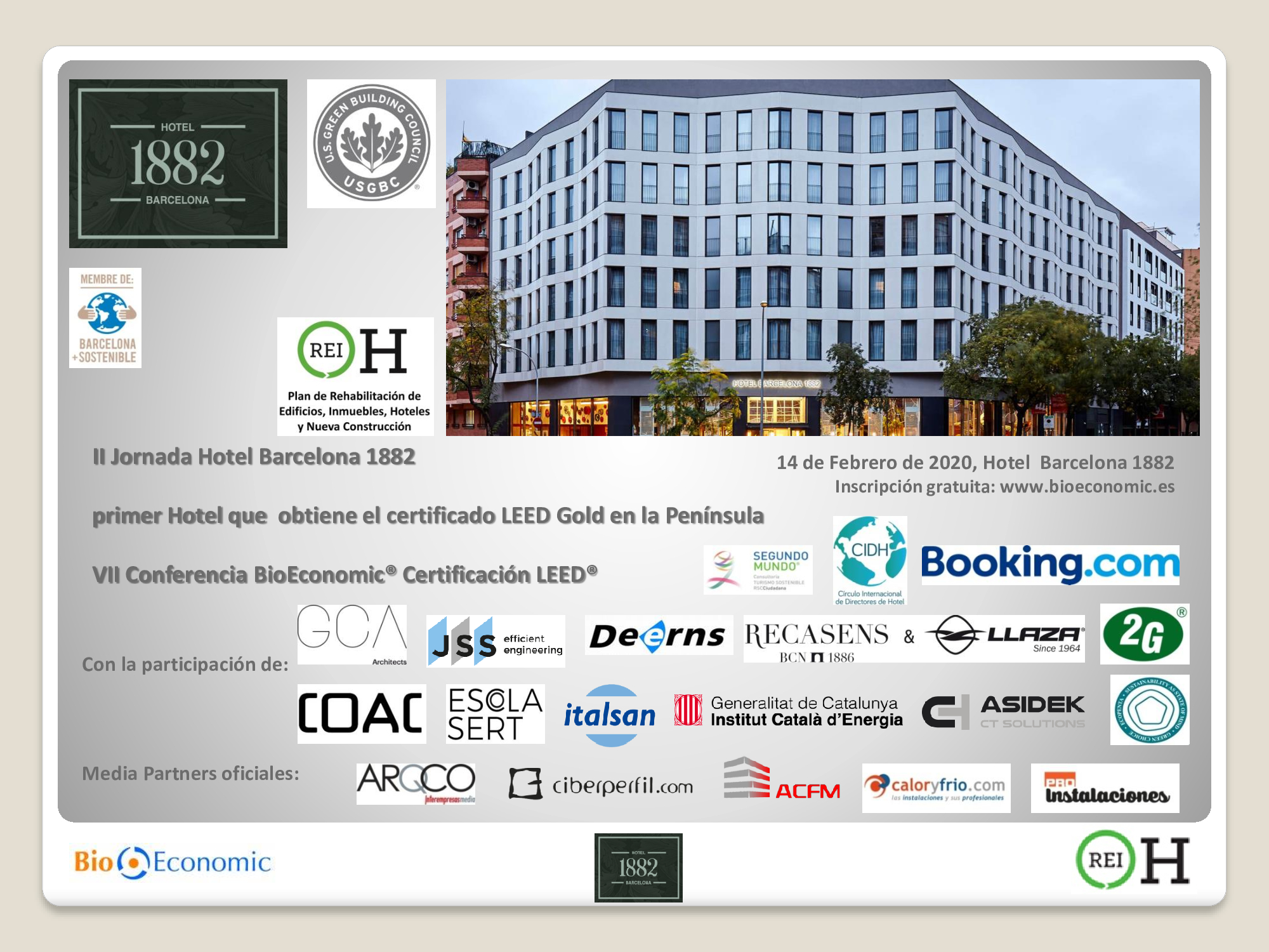 VII Conferencia BioLEED Hotel Barcelona 1882